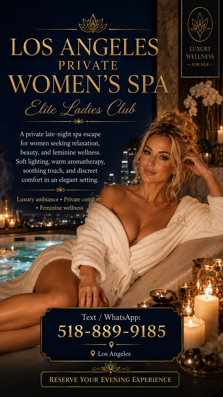 Downtown Las Vegas women-only Nuru spa area